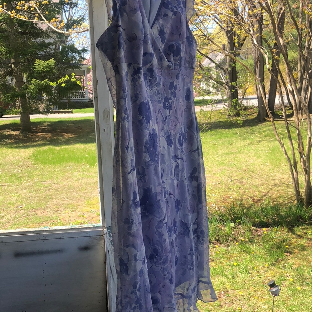 Floral Blue Dress